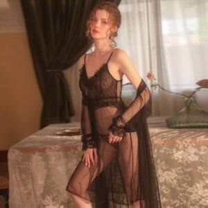 Estilo Frances Camisolin Semi-Transparente Sexy 2132