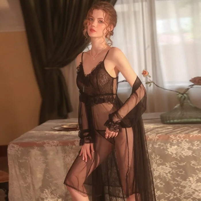 Estilo Frances Camisolin Semi-Transparente Sexy 2132