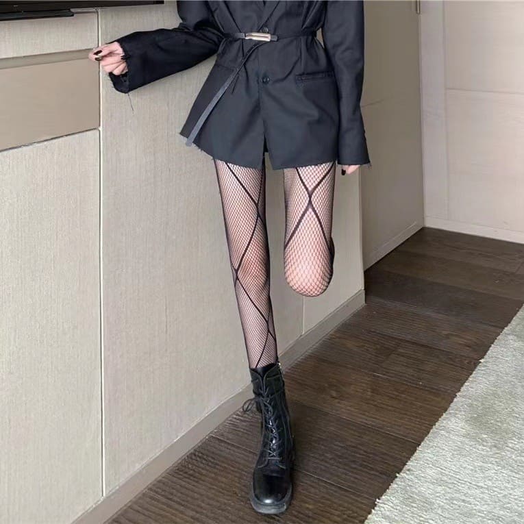 Medias de Red con Diseño Cruzado Valeria M02 - Image 6