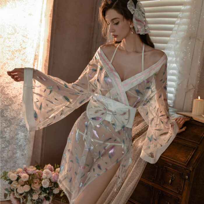 Kimono Sexy Semitraslucido Naomi 1016 - Image 10