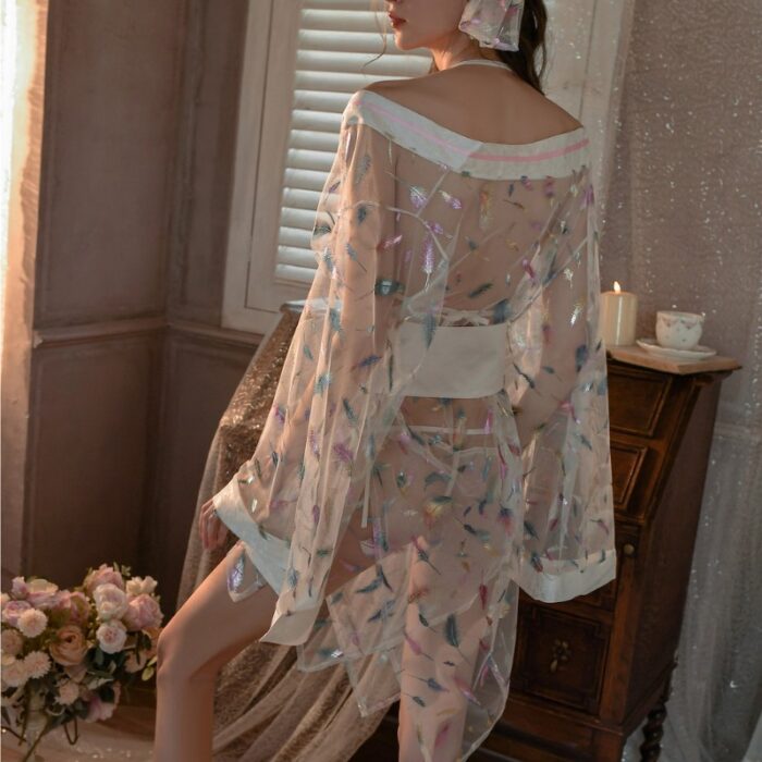 Kimono Sexy Semitraslucido Naomi 1016 - Image 9
