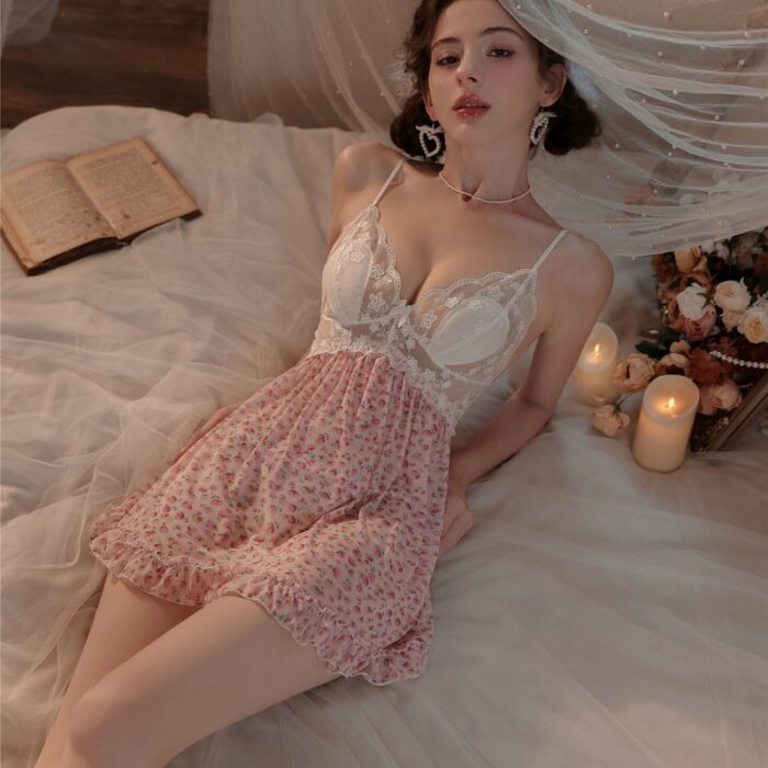 Camisolin Sexy Estilo Frances Estampado Floral Flor 8888 - Image 11