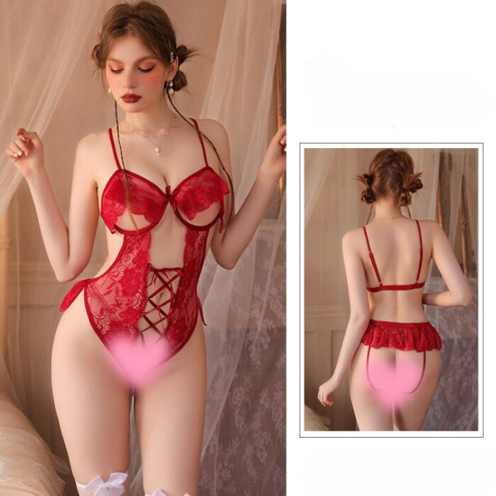 Body Encaje Sexy con abertura Corset Cassandra 82330 - Image 11