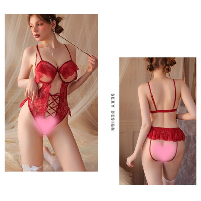 Body Encaje Sexy con abertura Corset Cassandra 82330 - Image 14