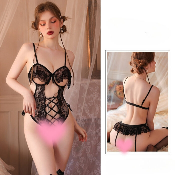 Body Encaje Sexy con abertura Corset Cassandra 82330 - Image 3