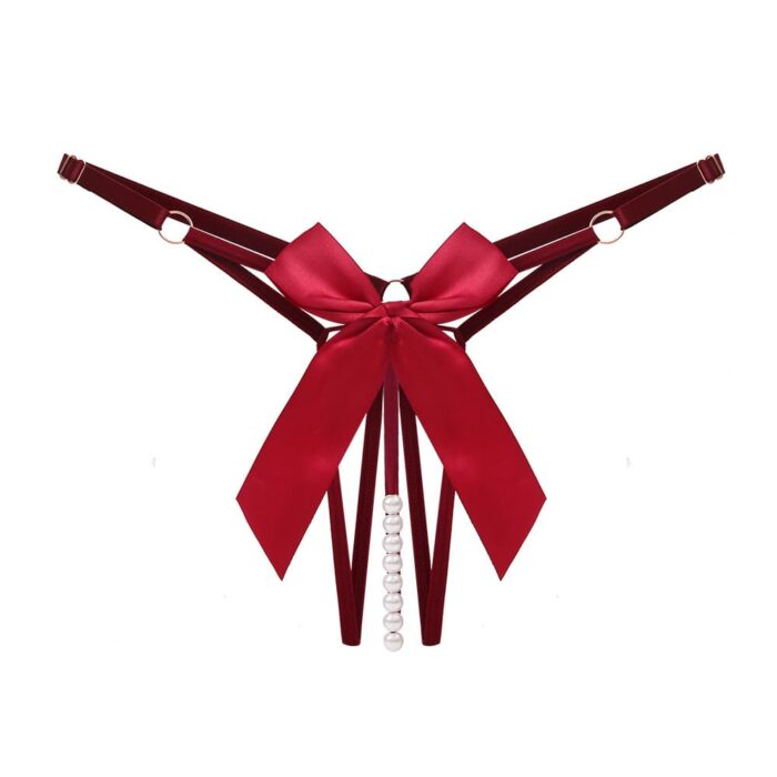 Panty tanga Sexy con perlas A75 - Image 3