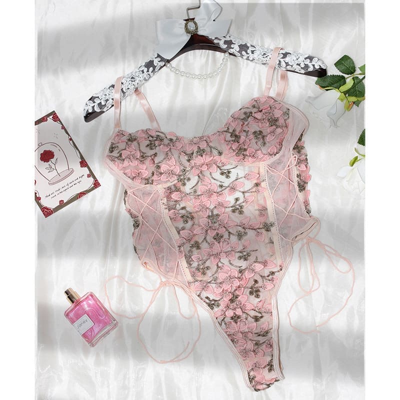 Body Encaje Floral Magico Rosa Blossom 11002 - Image 8