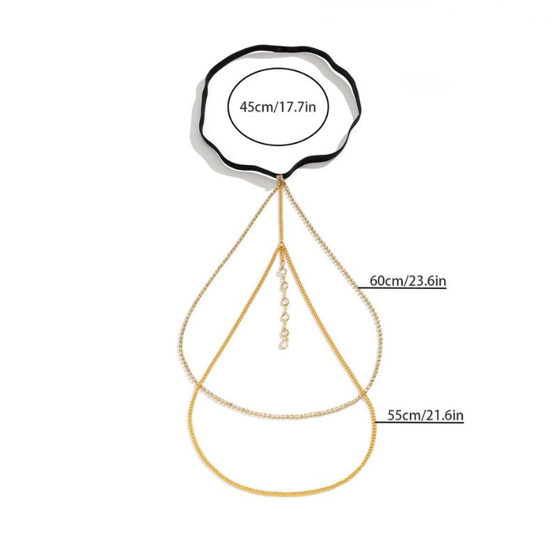 Cadena de Pierna Seducción Auténtica Dorada Glam Shine 193 - Image 2